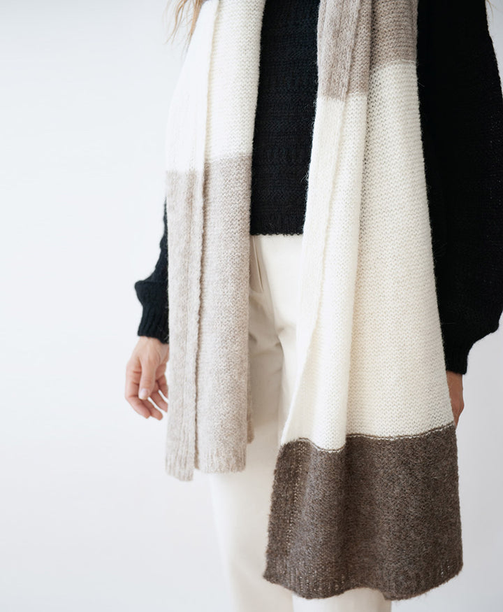 Strickschal DELTA - Desert