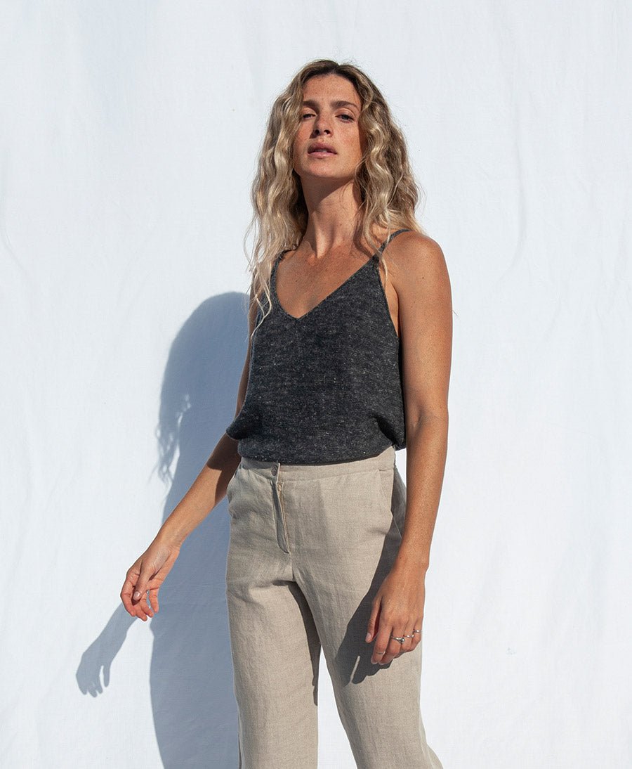 Stricktop AGNES - Dunkelgrau - JUNGLE FOLK - clomes