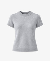 Stricktop Vera T-Shirt Pura in Hellgrau