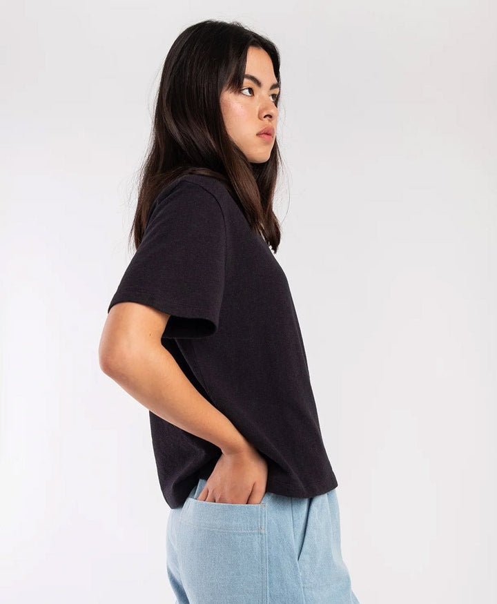 T - Shirt Terry Tee - Faded Black - Micaela Greg - clomes