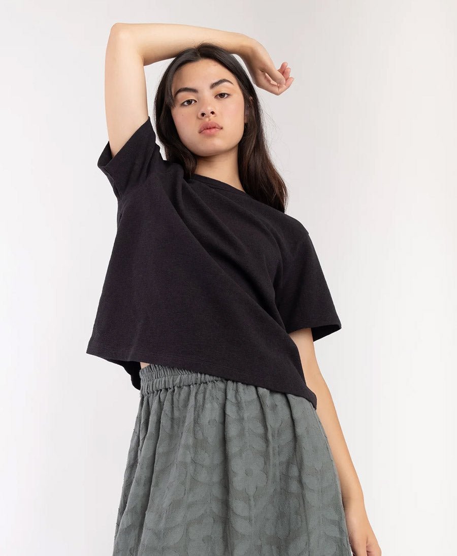 T - Shirt Terry Tee - Faded Black - Micaela Greg - clomes