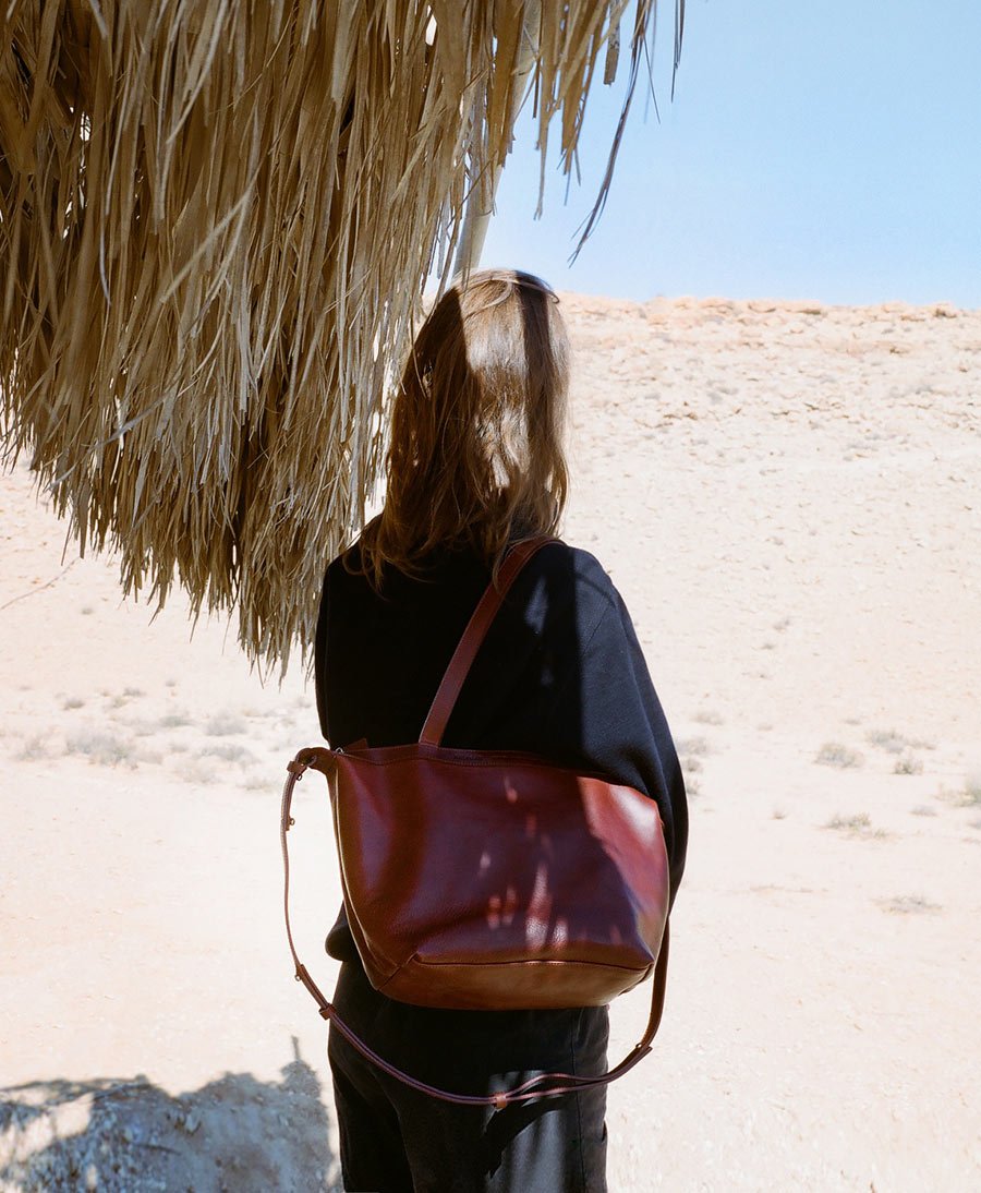 Tasche aus Leder "Ima Bag M" - Braun - Balagan - clomes