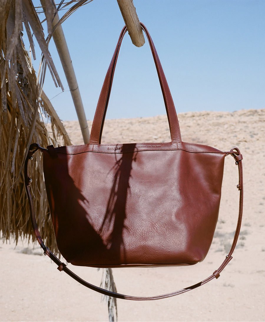 Tasche aus Leder "Ima Bag M" - Braun - Balagan - clomes