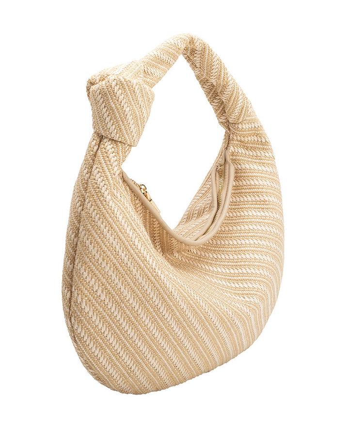 Gewebte Tasche CHER aus Raffia / Stroh - Natur