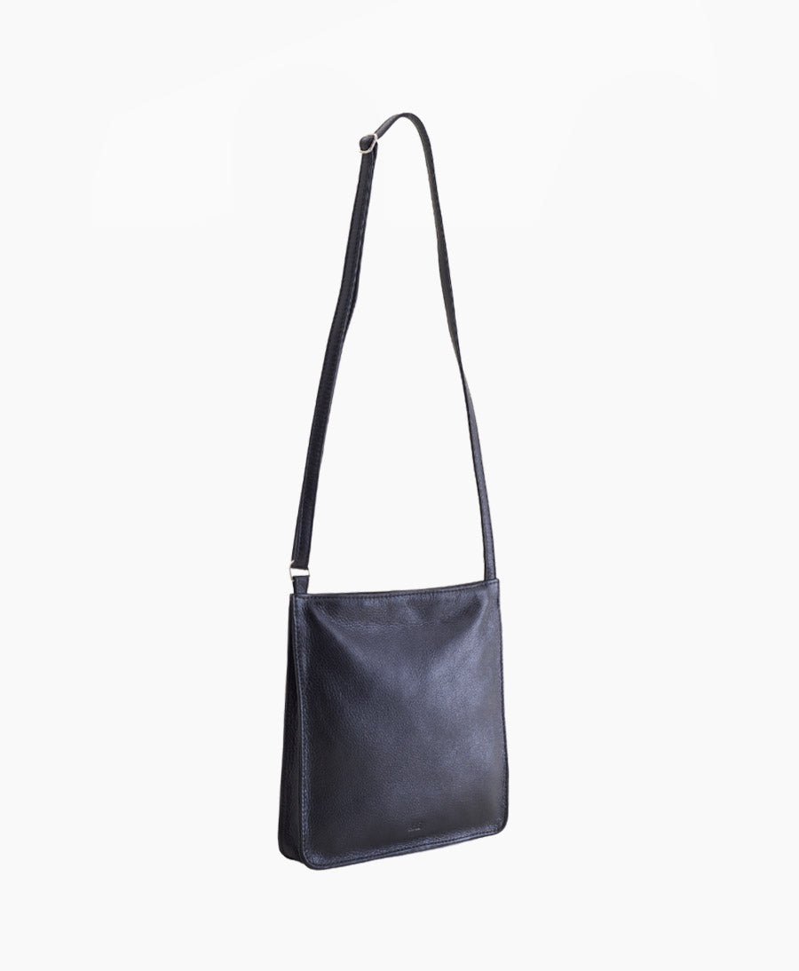Umhängetasche ECHO - Leder, schwarz