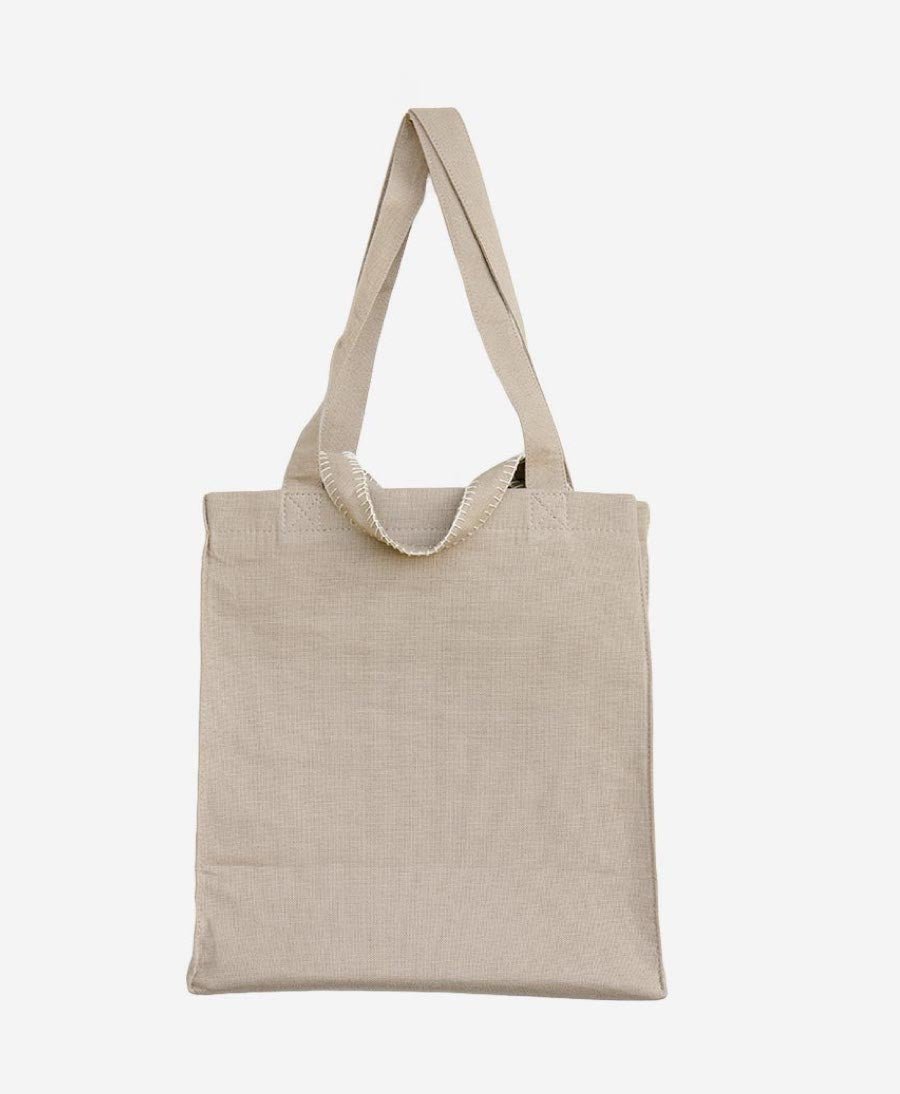 Yoomee Leinenstoff Tasche Shopper Beuteltasche Leinen Yoomee