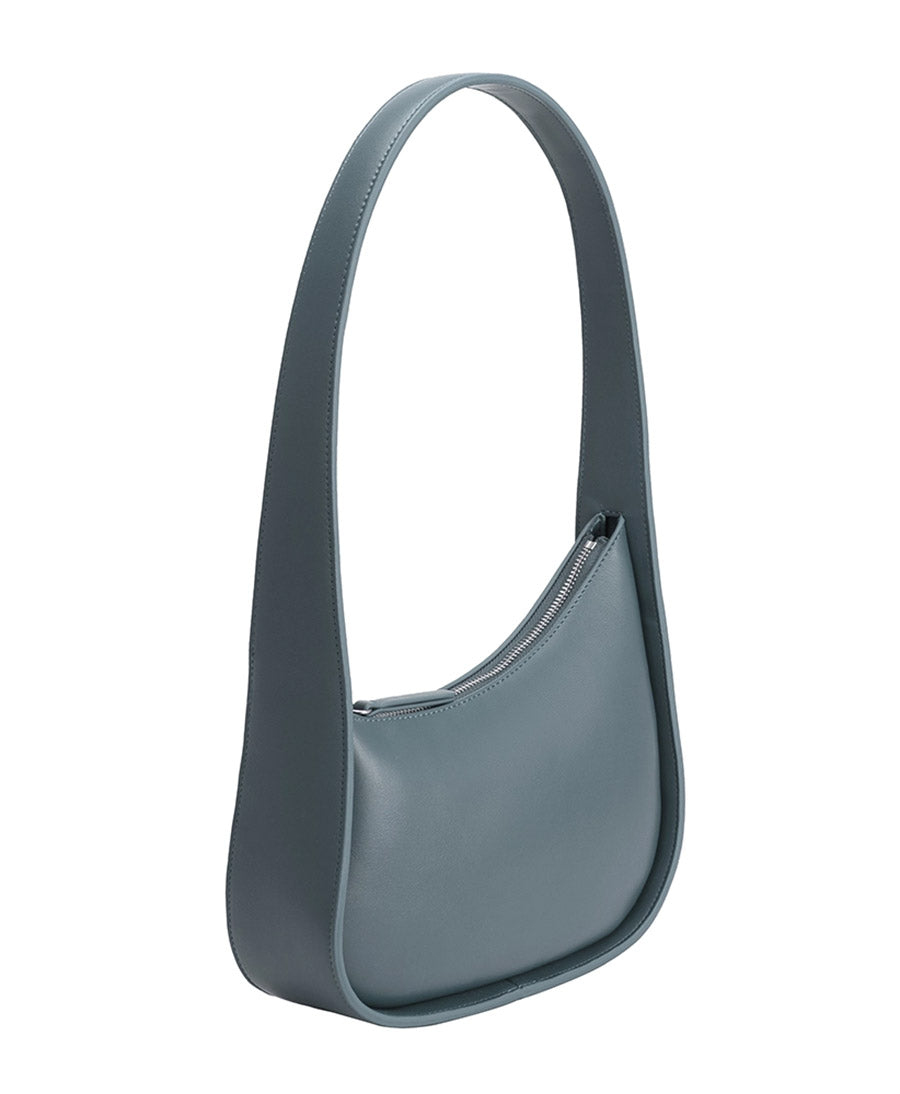 Schultertasche WILLOW aus veganem Leder - Slate