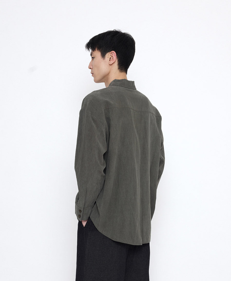 Hemd Signature Unisex Dolman Shirt Tencel - Pewter Green