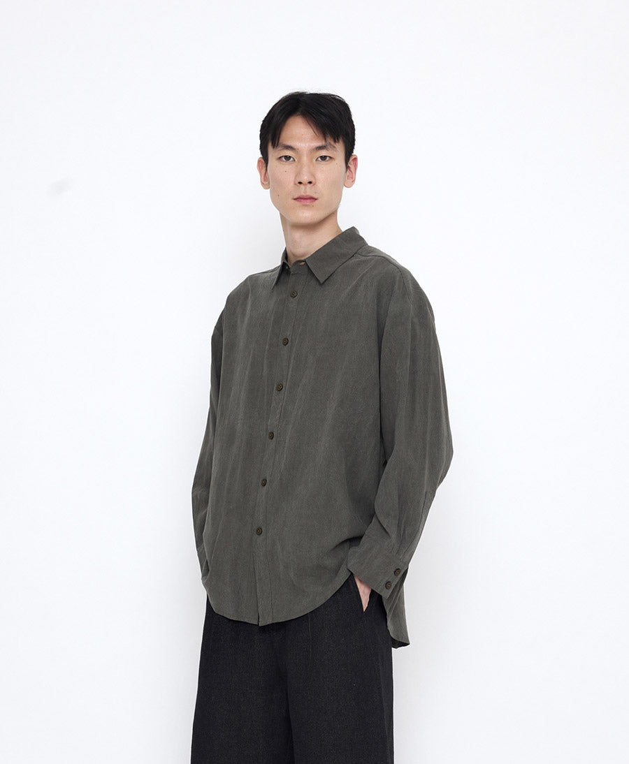 Hemd Signature Unisex Dolman Shirt Tencel - Pewter Green