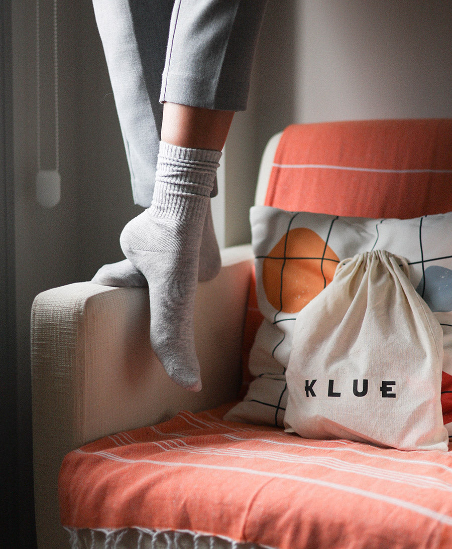 Tennis Sportsocken Bio-Baumwolle - Grau
