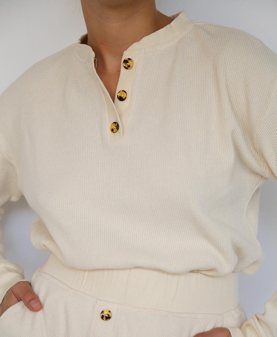 The Thermal Henley aus Baumwolle von DONNI - Secondhand - DONNI. - clomes