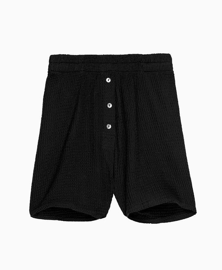 The Waffle Short aus Baumwolle - Jet - DONNI. - clomes