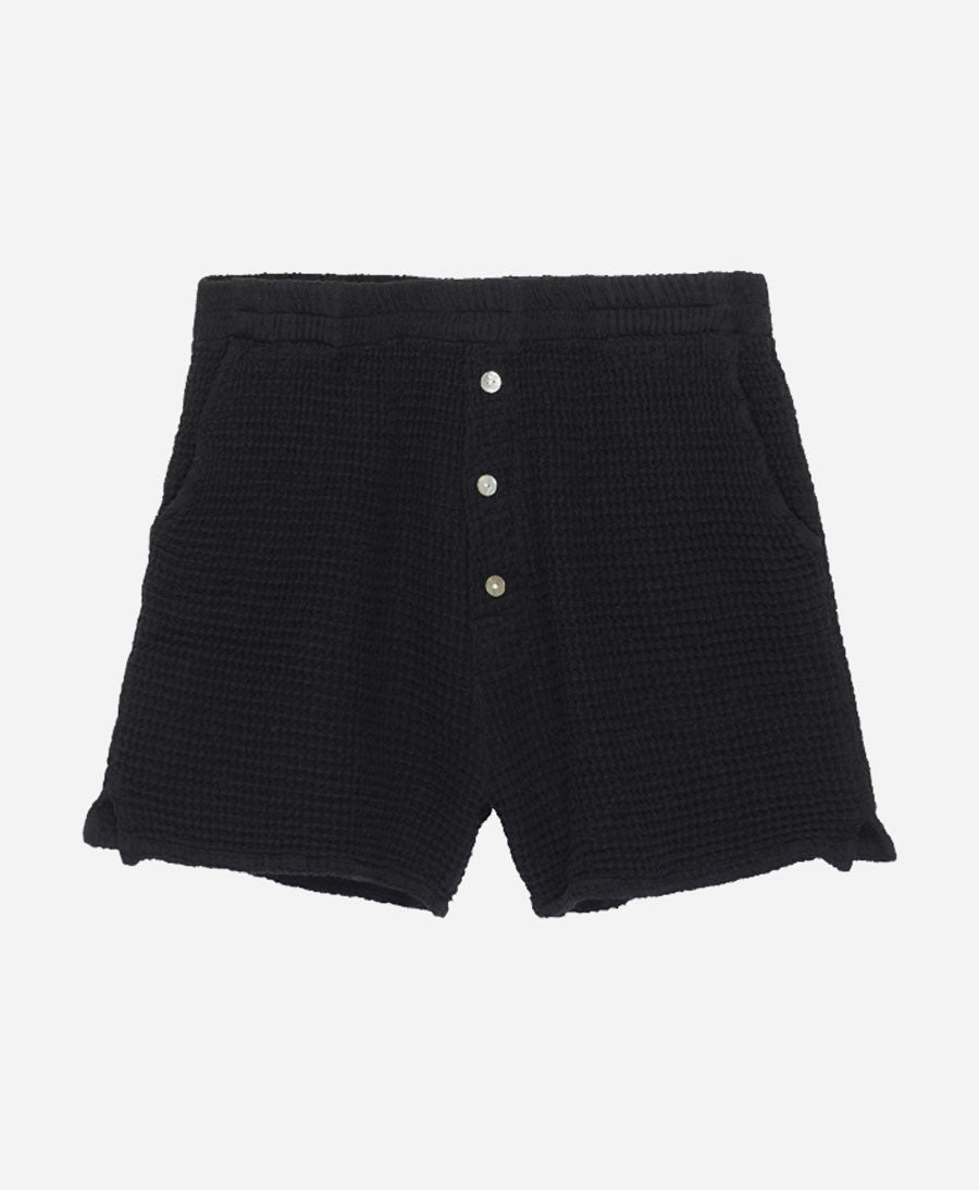 The Waffle Short aus Baumwolle - Jet - DONNI. - clomes