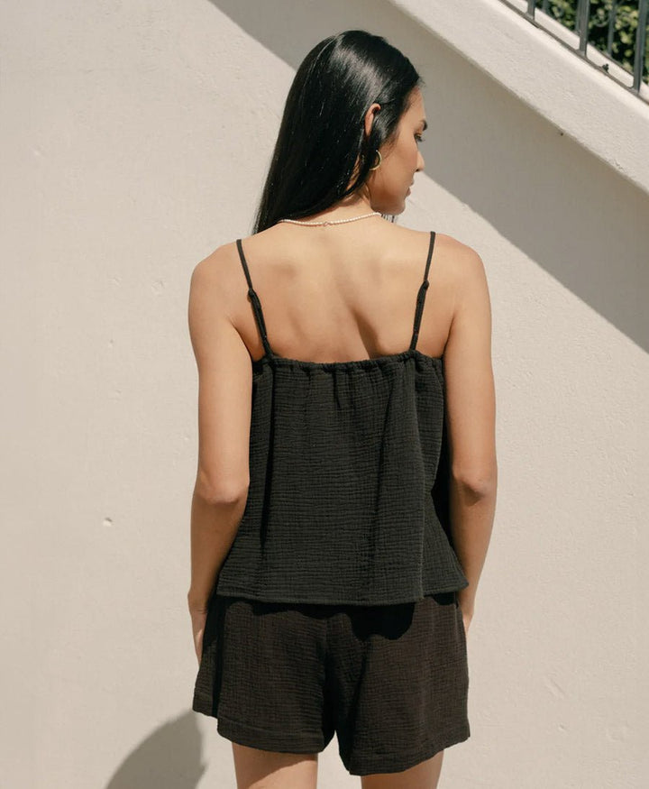 Top Sofia aus Musselin - Schwarz - Whimsy + Row - clomes