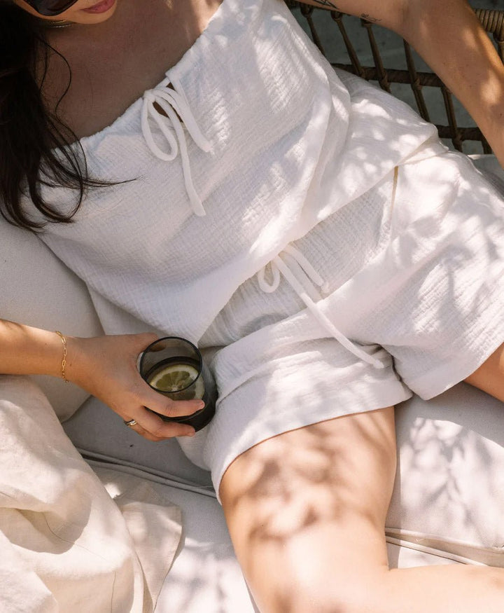 Top Sofia aus Musselin - Weiss - Whimsy + Row - clomes
