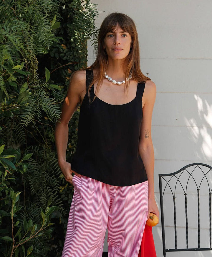 Top "The Silky Cami" - Schwarz - DONNI. - clomes