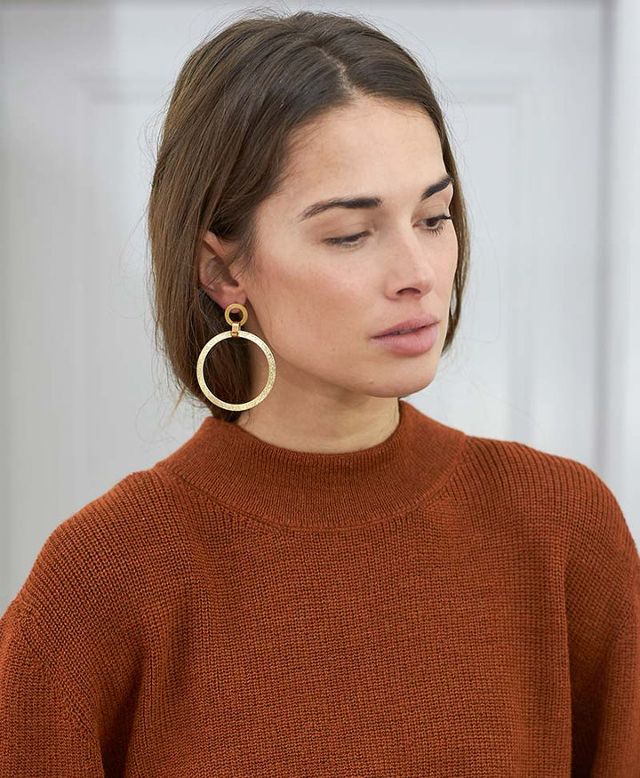 Vergoldete Ohrringe Double Hoop von V Design Lab - Secondhand - V Design Lab - clomes