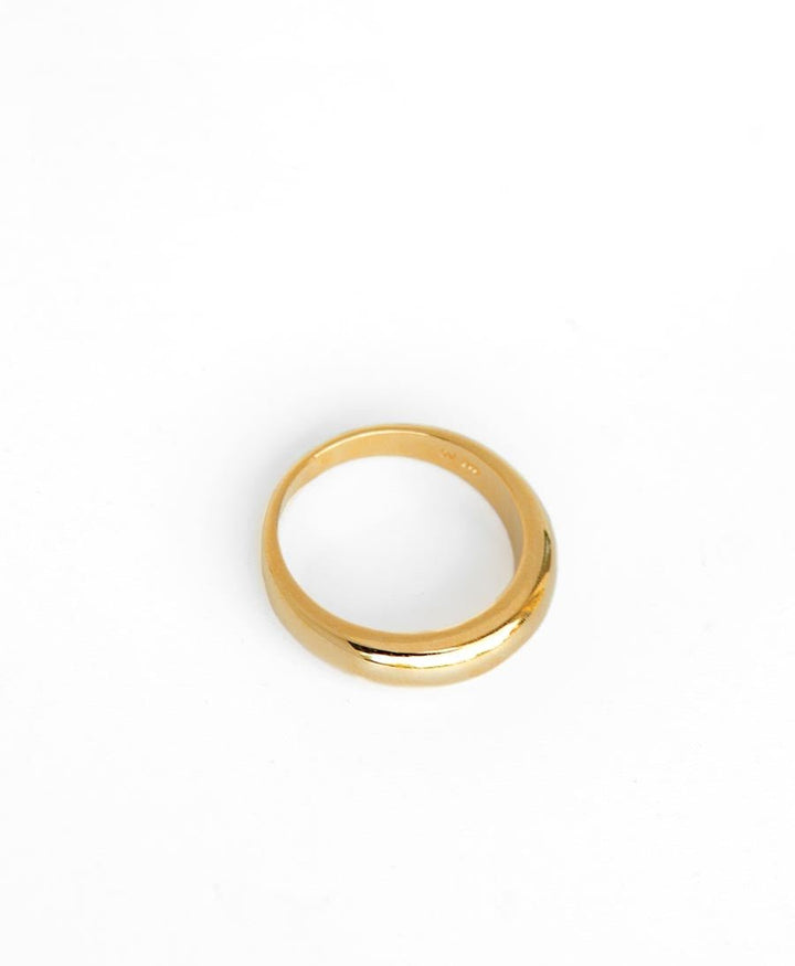 Vergoldeter Fingerring "Dean" aus Sterling Silber - MOLOKAI - clomes