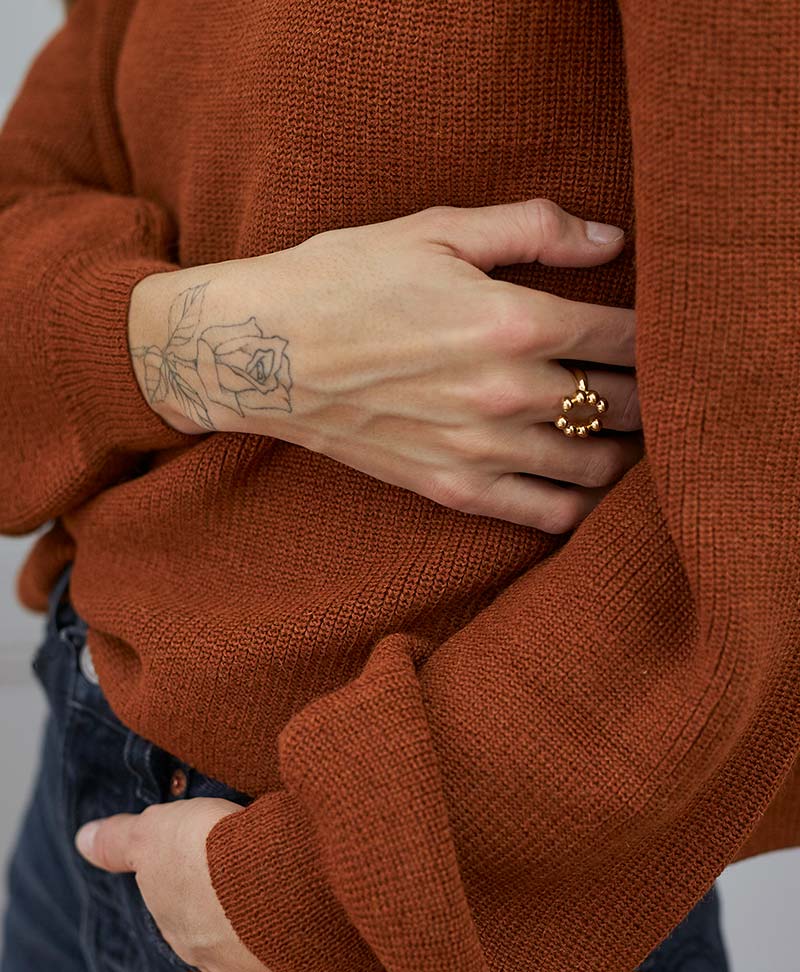 Vergoldeter Fingerring Reborn Dali Open von V Design Lab - Secondhand - V Design Lab - clomes