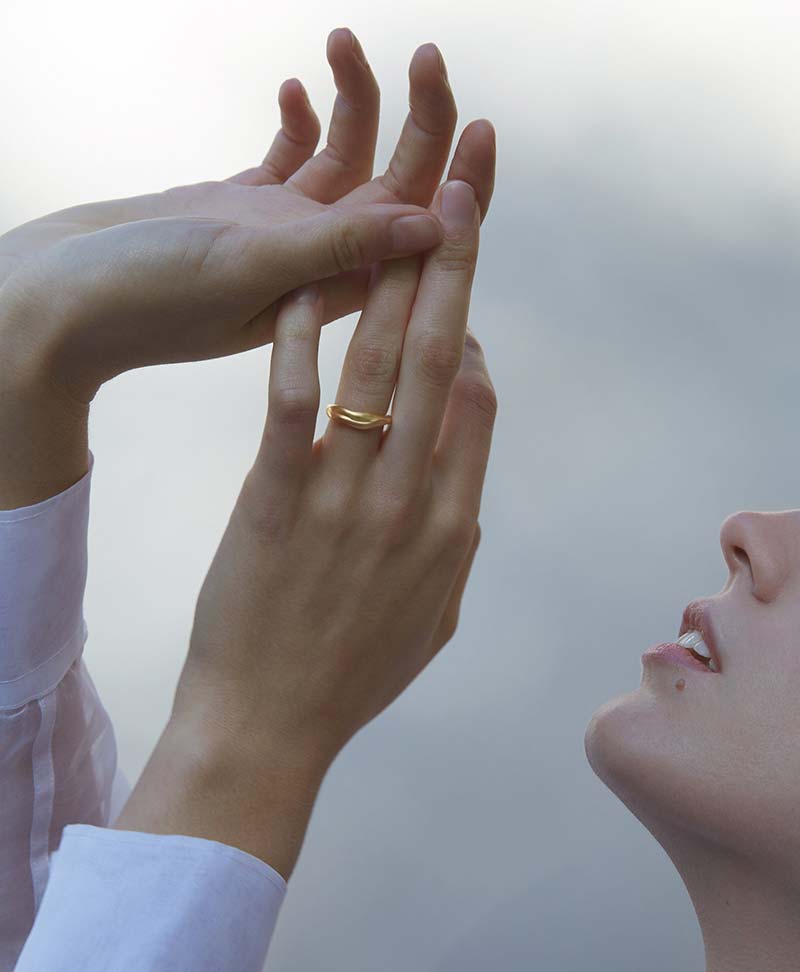 Vergoldeter Fingerring "Yerera small" von BAIUSHKI - Secondhand - BAIUSHKI - clomes