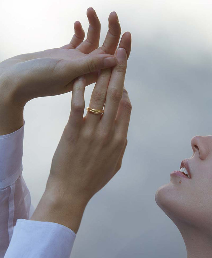 Vergoldeter Fingerring "Yerera small" von BAIUSHKI - Secondhand - BAIUSHKI - clomes