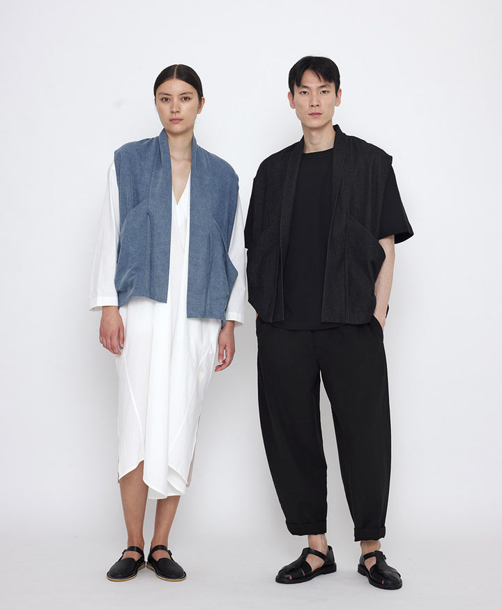 Veste Signature Sumo Vest aus Soft Denim - Faded Black