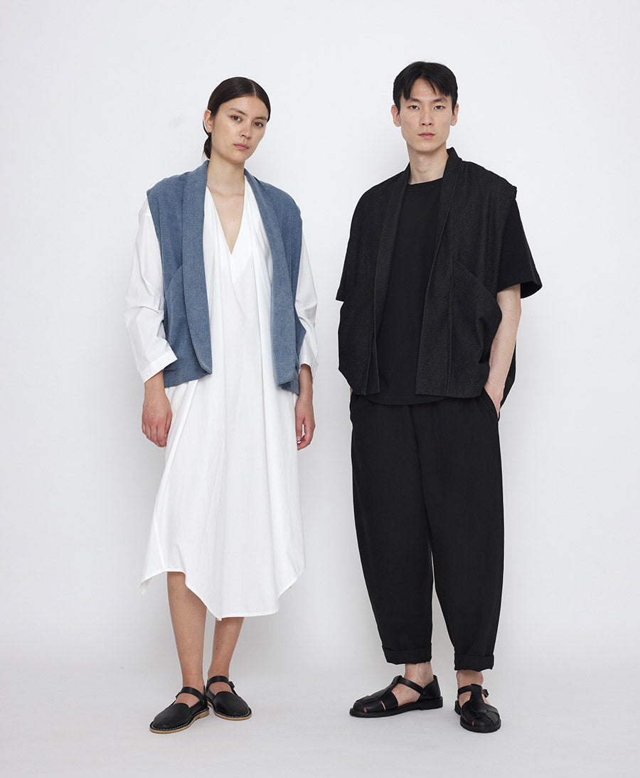 Veste Signature Sumo Vest aus Soft Denim - Faded Black