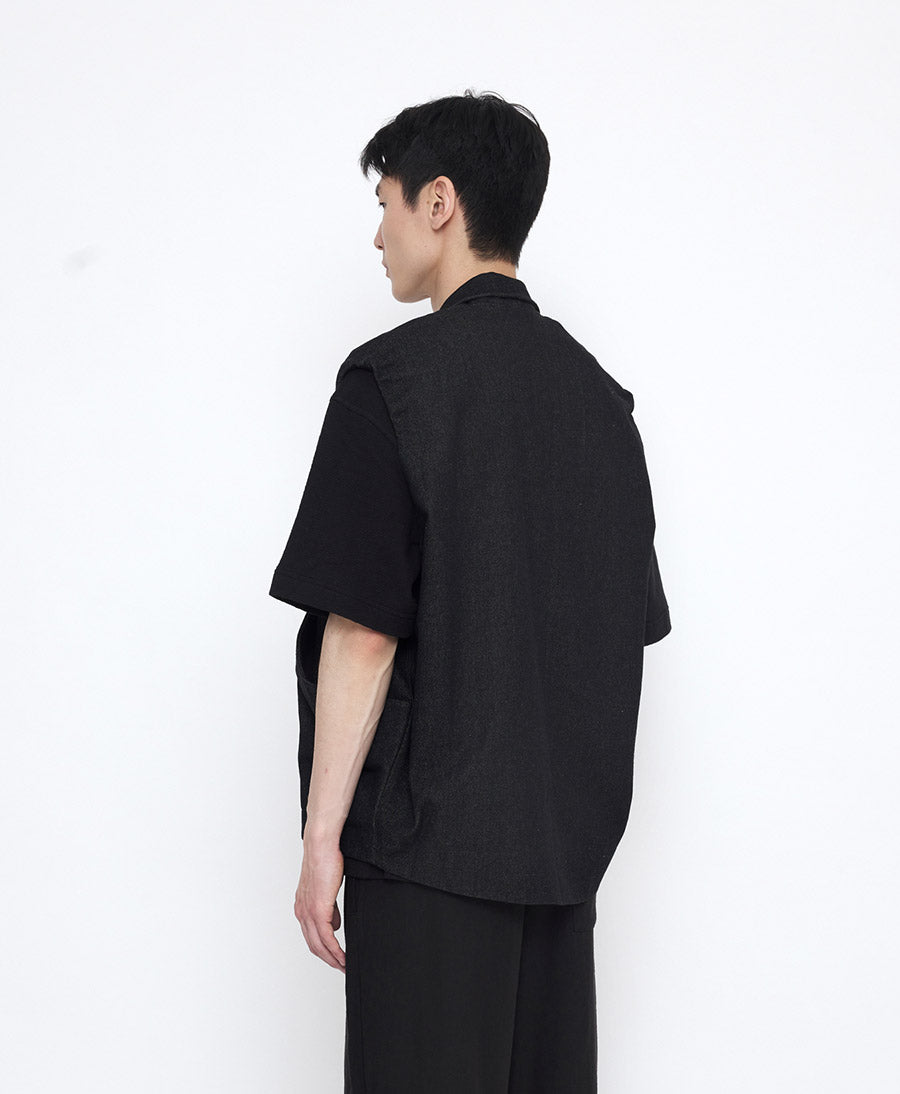 Veste Signature Sumo Vest aus Soft Denim - Faded Black
