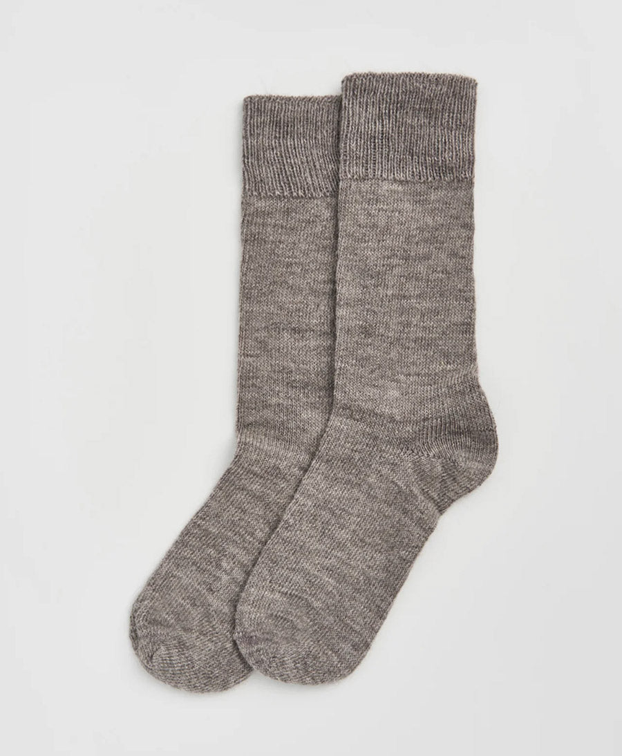 Alpaka Socken - Grau meliert
