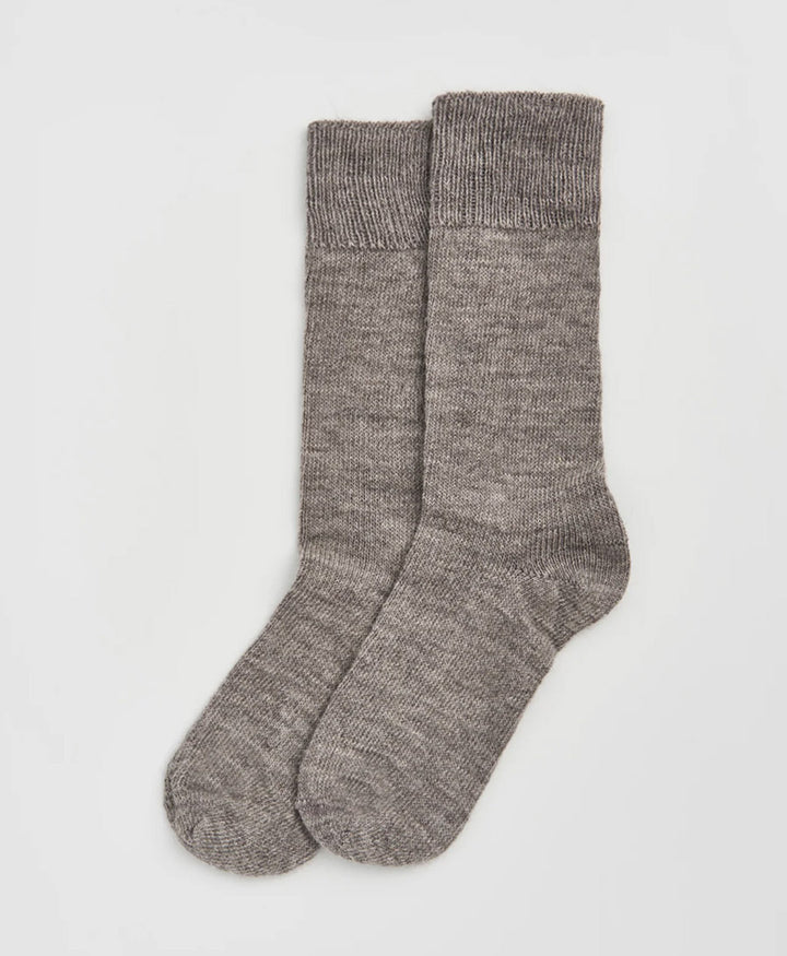 Alpaka Socken - Grau meliert