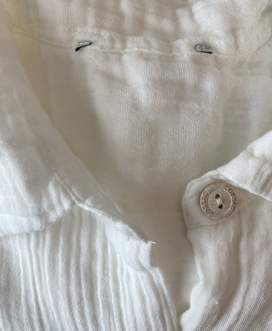 Weisse Bluse (Musselin) von Cossac (S) - Secondhand - COSSAC - clomes