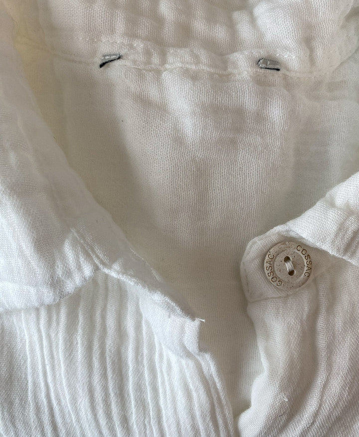 Weisse Bluse (Musselin) von Cossac (S) - Secondhand - COSSAC - clomes