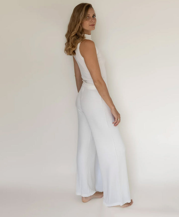 Stoffhose RIB PANTS - Weiss