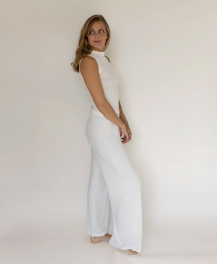 Stoffhose RIB PANTS - Weiss