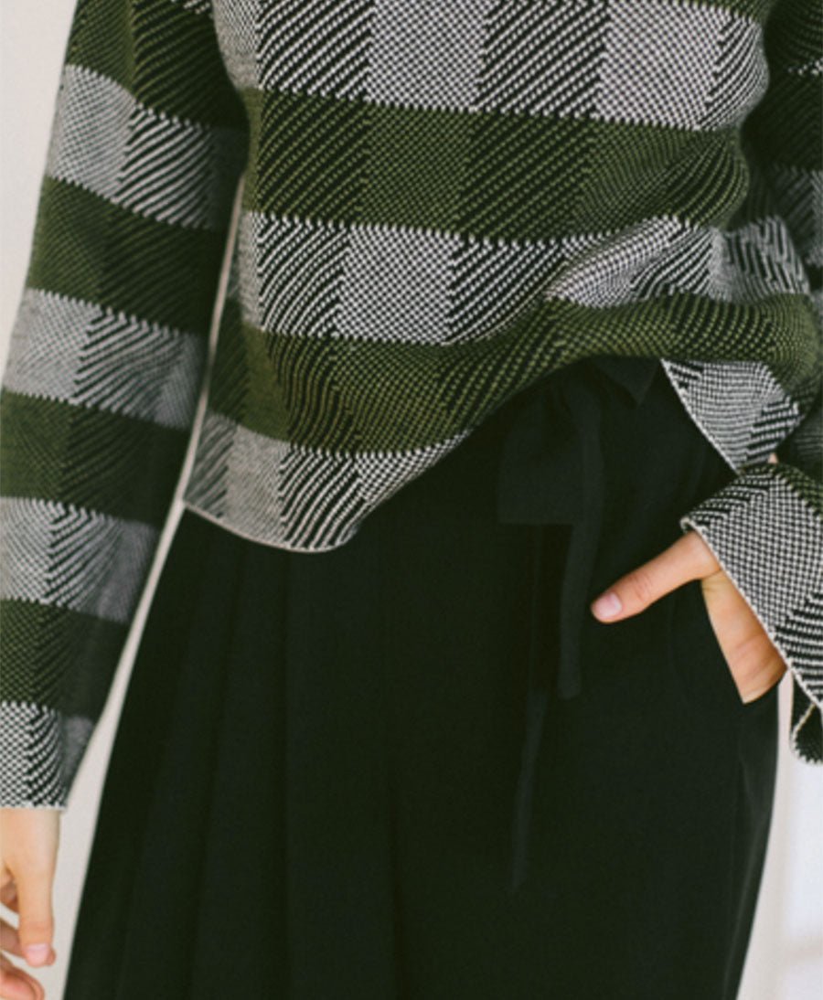 Weite Hose mit Plissee Detail - Secondhand - COSSAC - clomes