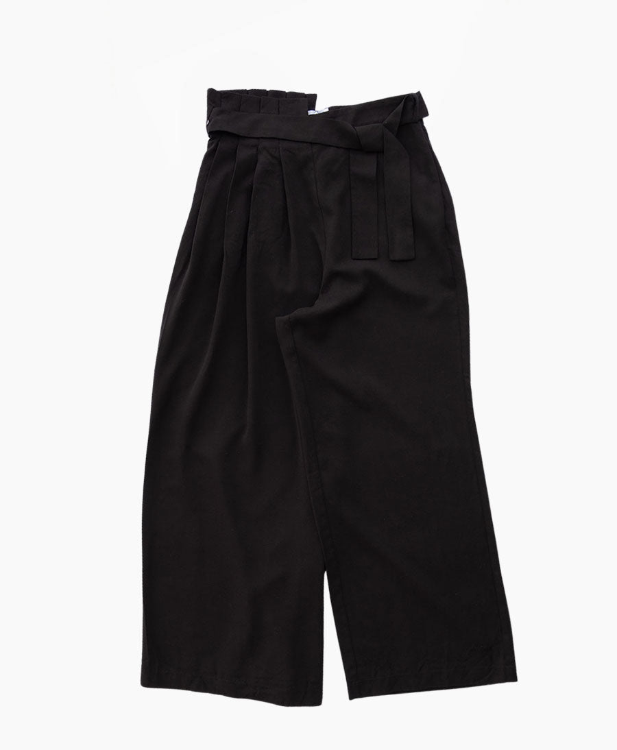 Weite Hose mit Plissee Detail - Secondhand - COSSAC - clomes