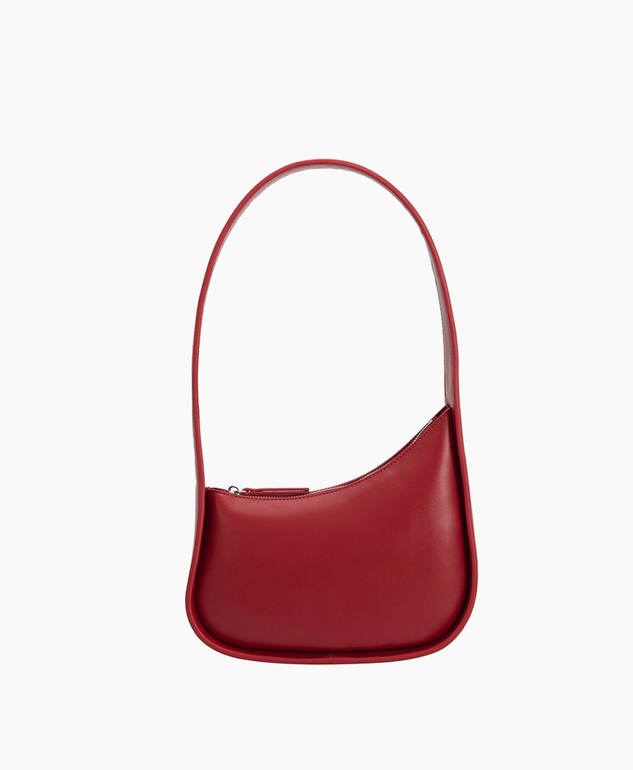 Schultertasche WILLOW aus veganem Leder - Rot
