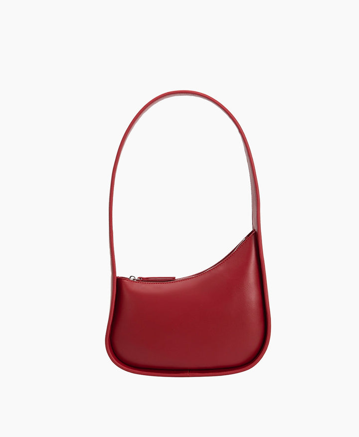 Schultertasche WILLOW aus veganem Leder - Rot