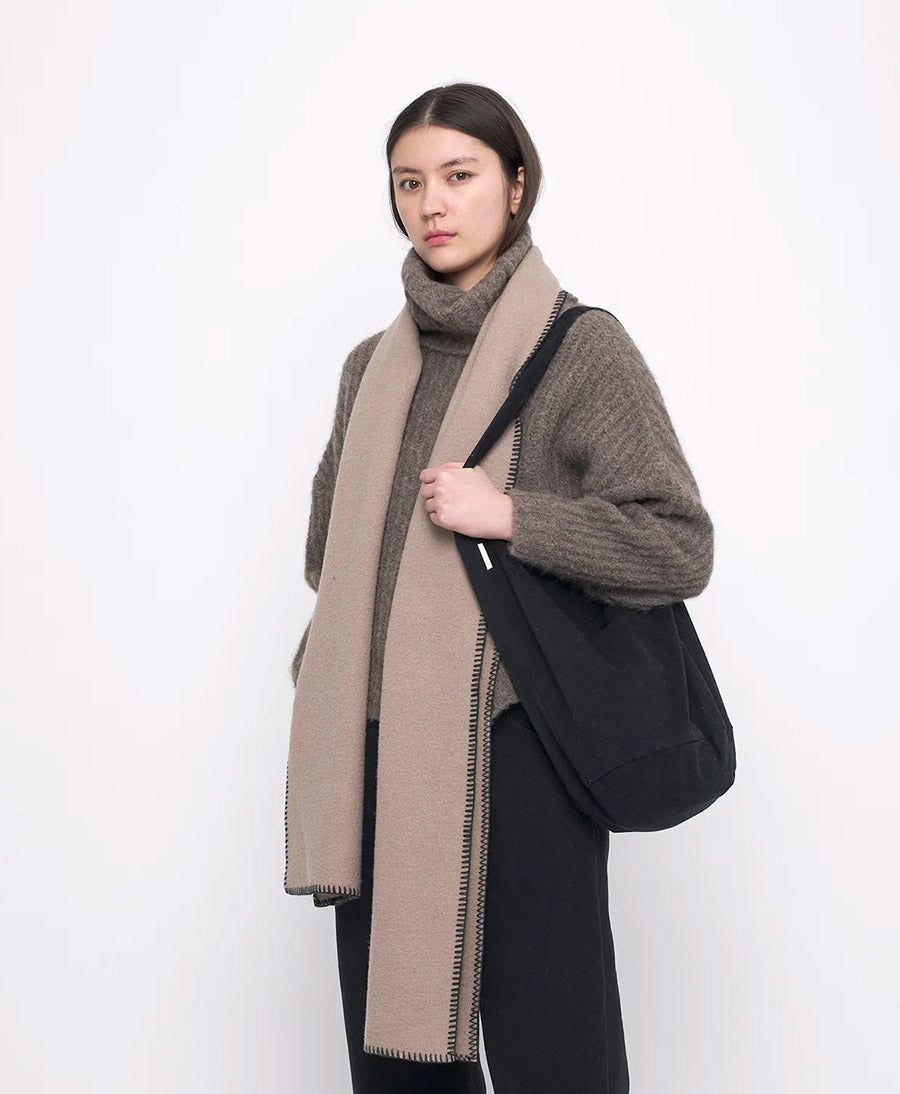 Schal "Boiled Wool Scarf" - Beige