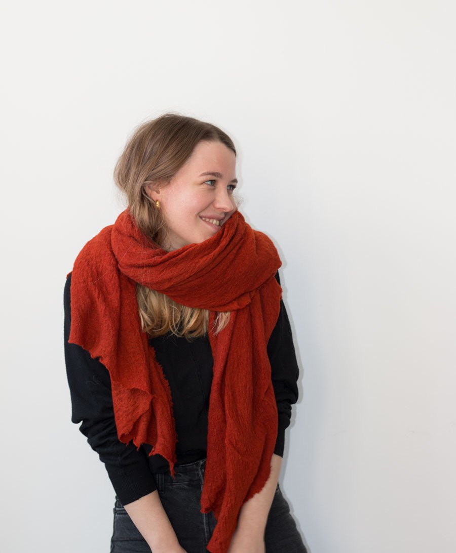 Wool Cloud Schal aus Wolle - Cayenne - Secondhand - ScarfShop - clomes