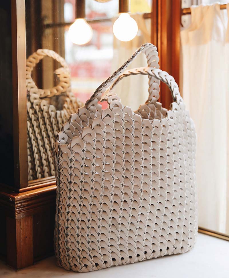 Helle Tasche aus Leder von Bembien - Secondhand