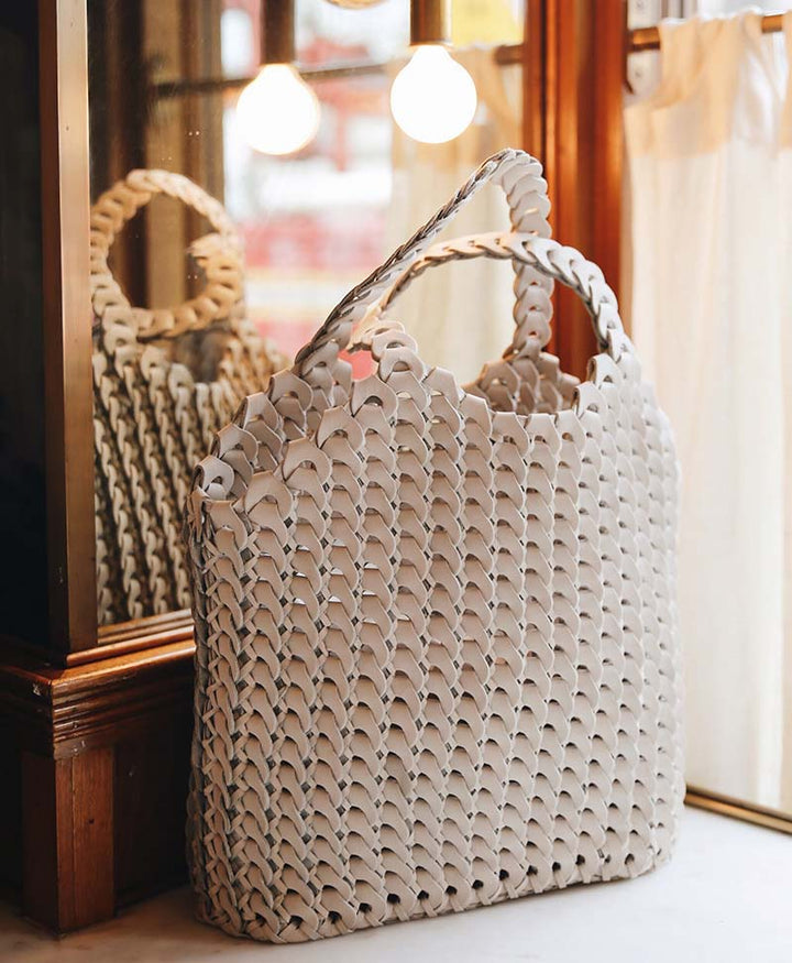 Helle Tasche aus Leder von Bembien - Secondhand