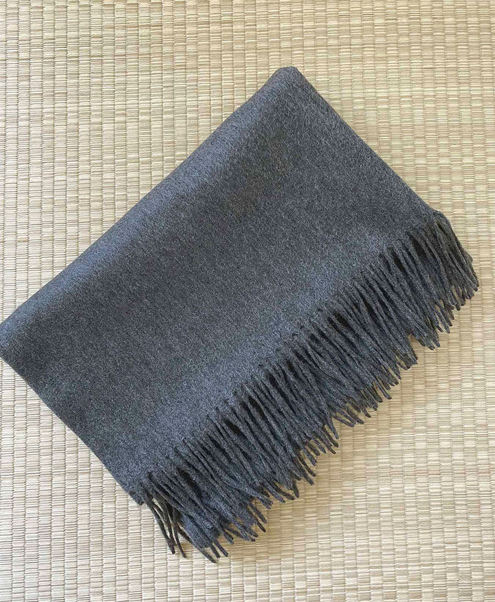 Schal / Halstuch aus Kaschmir - dunkelgrau