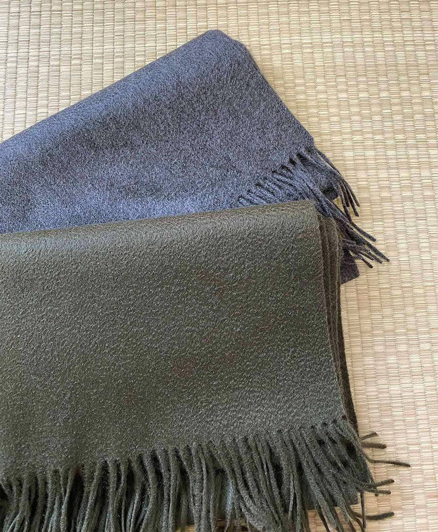 Schal / Halstuch aus Kaschmir - dunkelgrau