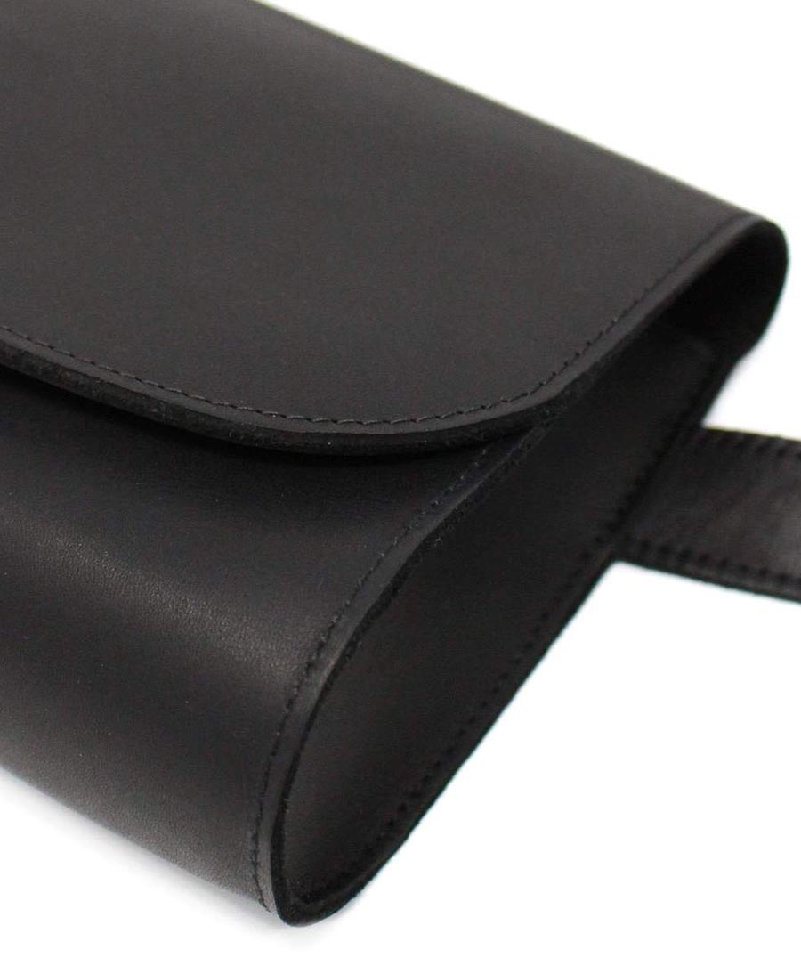 Paris Bag Bauchtasche aus Leder - Schwarz
