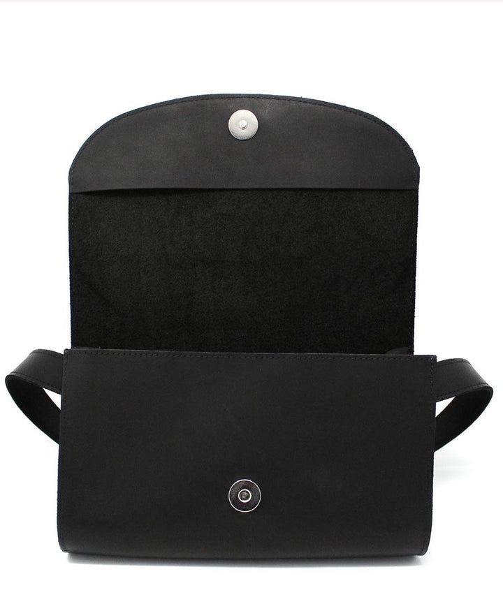 Paris Bag Bauchtasche aus Leder - Schwarz