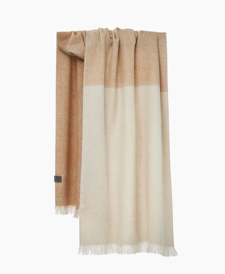 Halstuch Alpaka Schal - Ombre Coral Peach