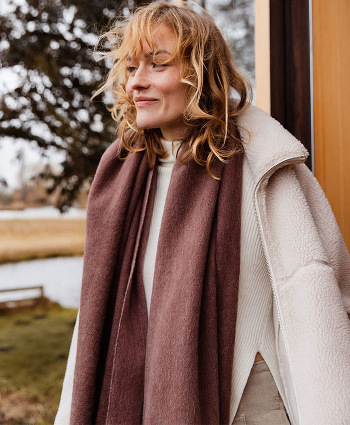 Halstuch Alpaka Schal - Doble Hazy Plum