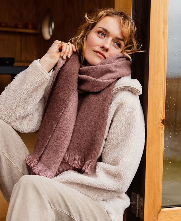 Halstuch Alpaka Schal - Doble Hazy Plum