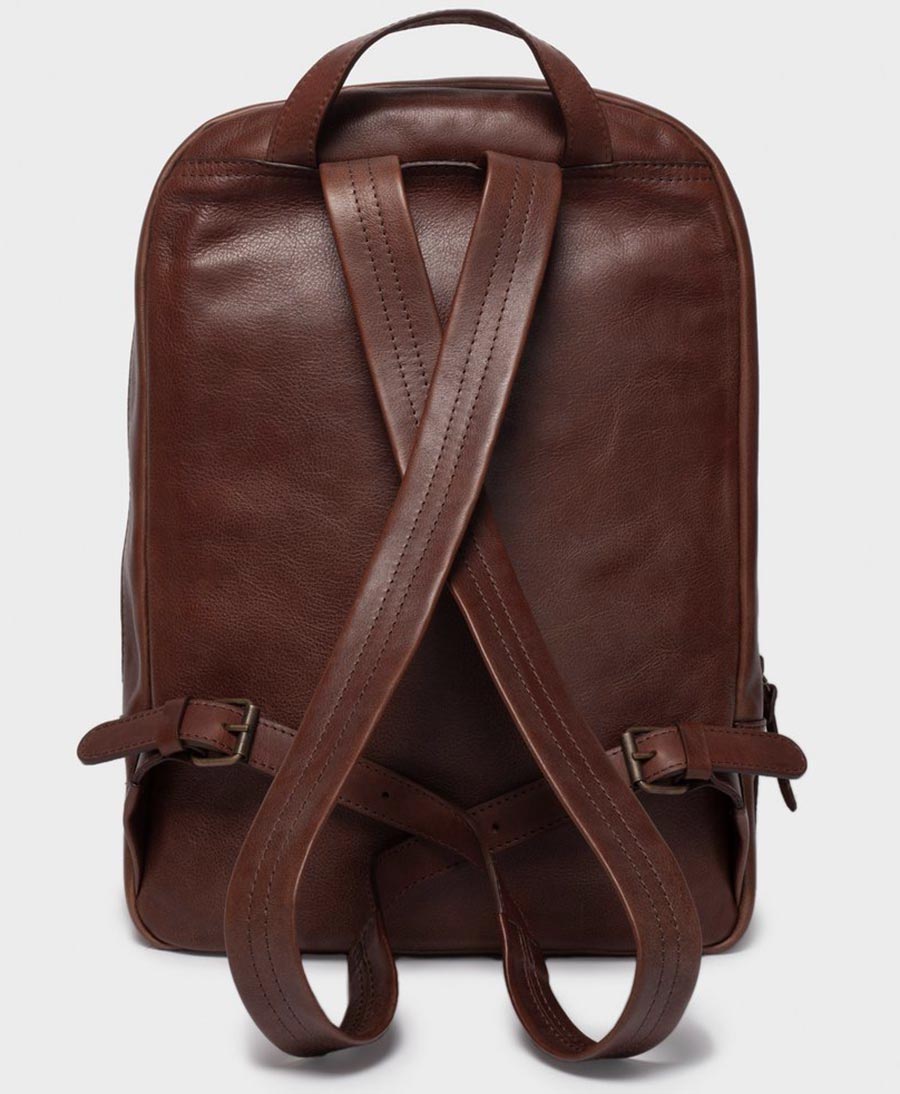 Lederrucksack - Dunkelbraun